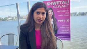 Independent Shwetali Sawant bats for Point Cook