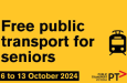 Eight days of free public transport for seniors in Victoria (6-13 Oct)